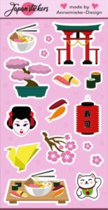 Annemieke Design Japan Stickervel 1