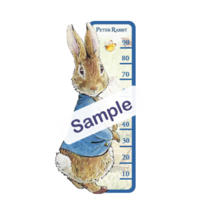 Annemieke Design Peter Rabbit Lengtemeter Blauw Poppenhuisminiatuur