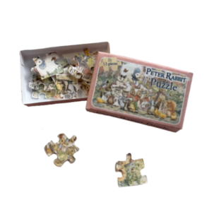 Annemieke Design Peter Rabbit Puzzel Roze Poppenhuisminiatuur