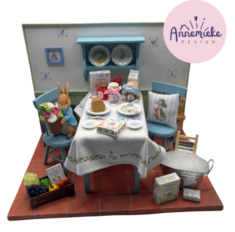 Annemieke Design Peter Rabbit keuken poppenhuis transparant