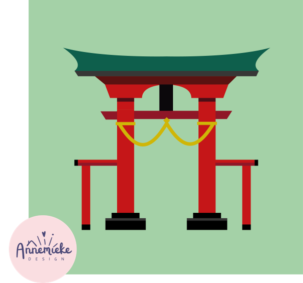 Annemieke Design Tempel Graphic Art