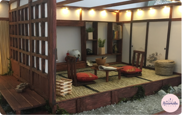 Annemieke Design Japanse Kamer Poppenhuisminiatuur 1