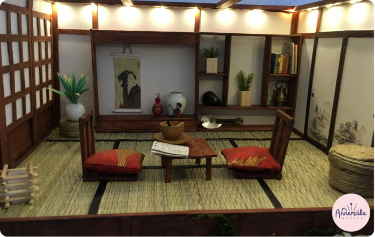 Annemieke Design Japanse Kamer Poppenhuisminiatuur 2