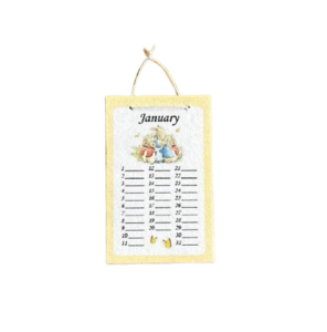Annemieke Design Peter Rabbit Kalender Poppenhuisminiatuur