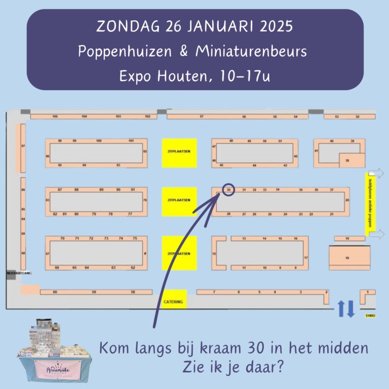 Annemieke Design Poppenhuisbeurs Houten januari 2025 nieuw 2