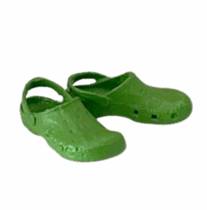 Annemieke Design Groene Crocs Poppenhuisminiatuur