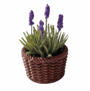 Annemieke Design Mand met lavendel Poppenhuisminiatuur